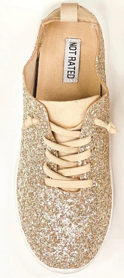 Mayo Gold Glitter Sneakers