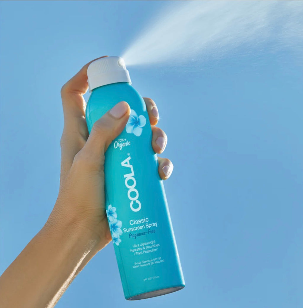 COOLA Classic Body Spray Fragrance Free 2 oz