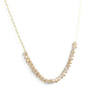Carlie Delicate Crystal & Gold Chain Necklace