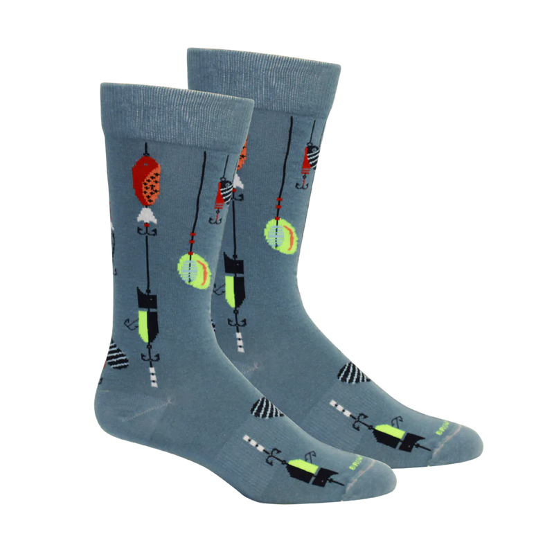 Lured Socks in Bluestone